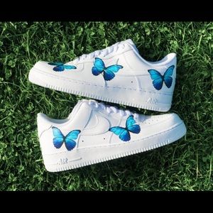 nike air force 1s butterfly